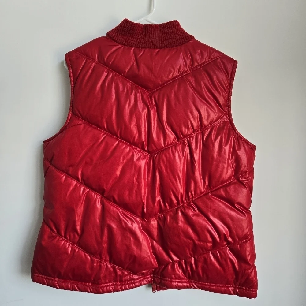 Vintage Old Navy Red Puffer Vest Size XL - Picture 4 of 6